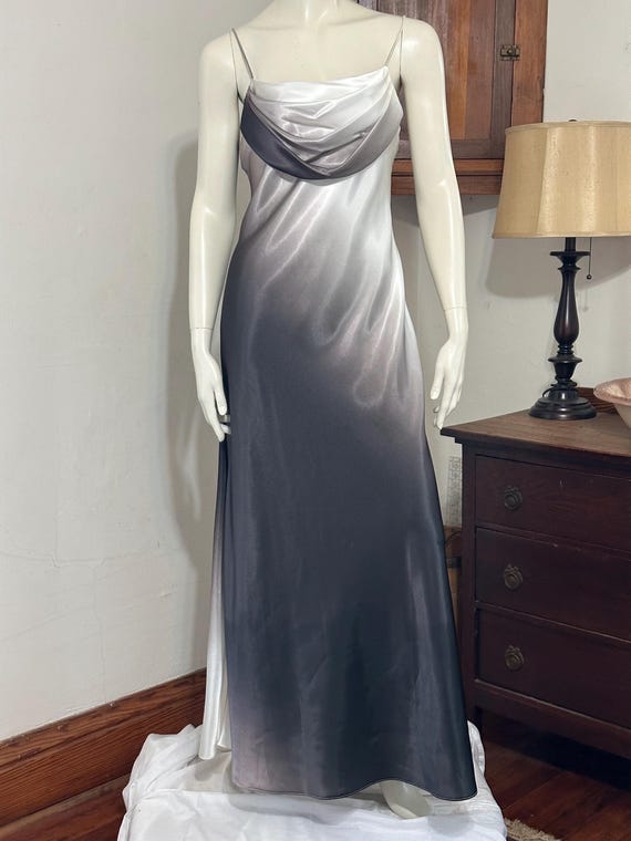 American Vintage Jump Black and White Ombr Dress - made in USA