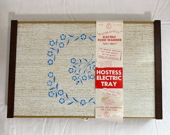 Mid Century Hostess Electric Tray Retro Serving/Warming Food (NEW)