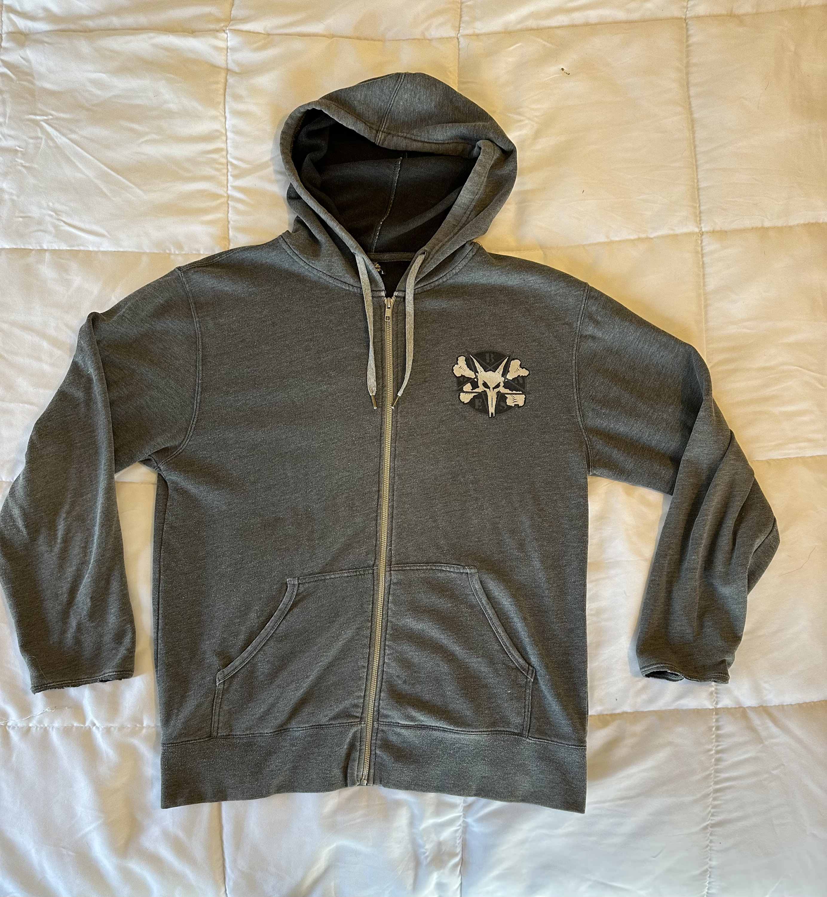 Rare Vintage 90s Powell Peralta Skateboard Vato Rat Lapel Zip Up 