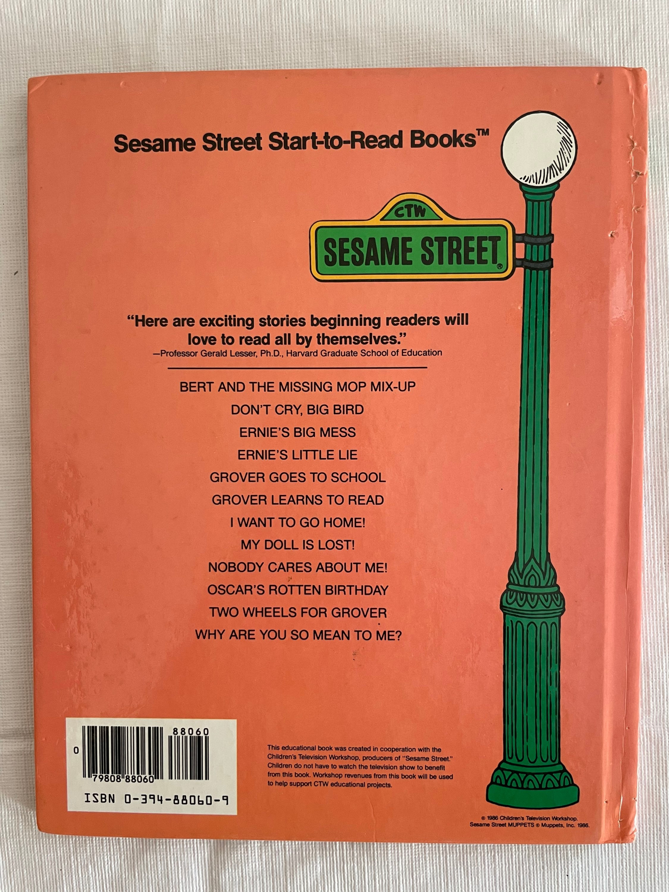 Why Are You so Mean to Me A Sesame Street Start-to-read Book 1986 - Etsy
