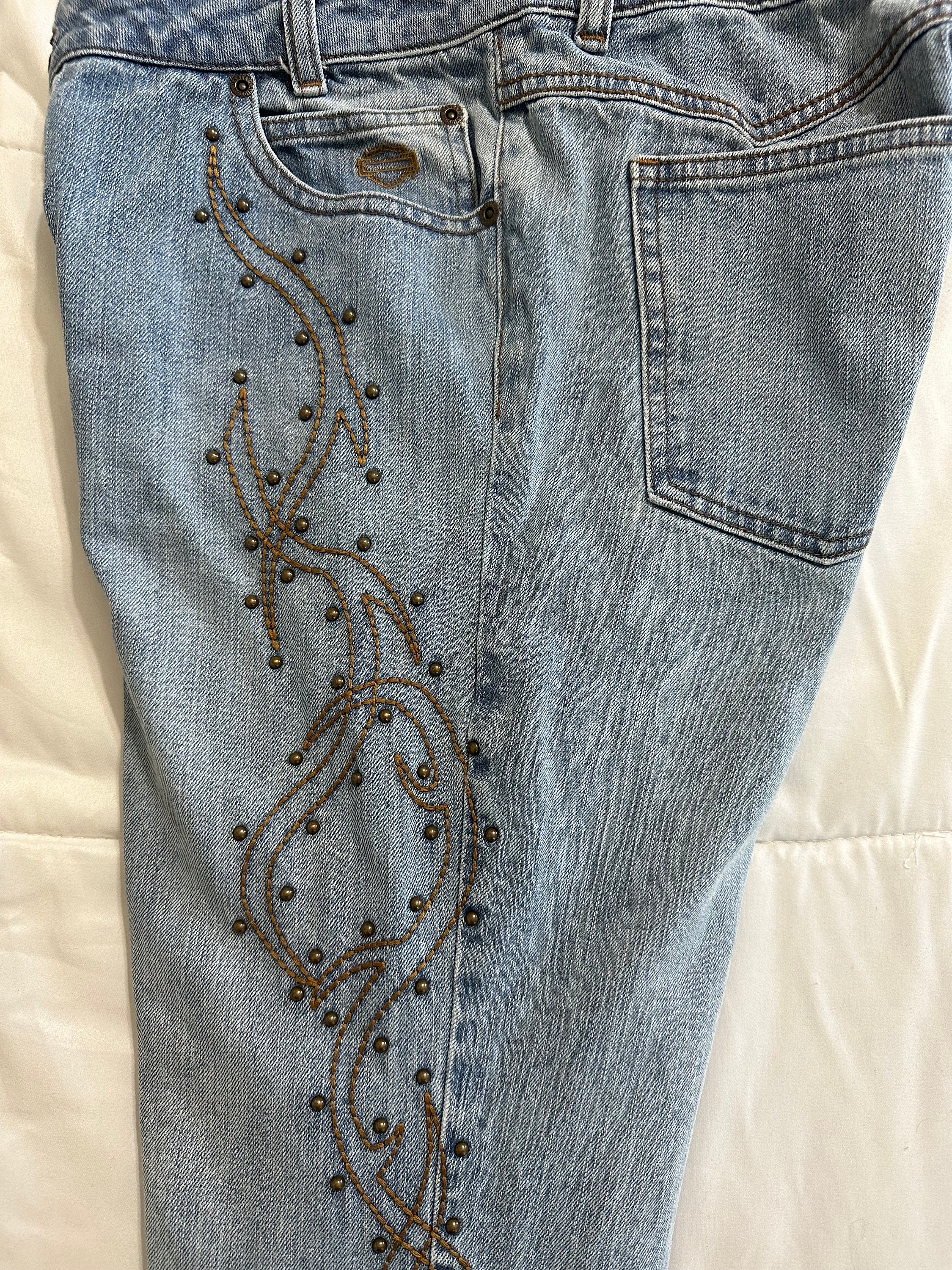 Embroidered Jeans Women Size 10