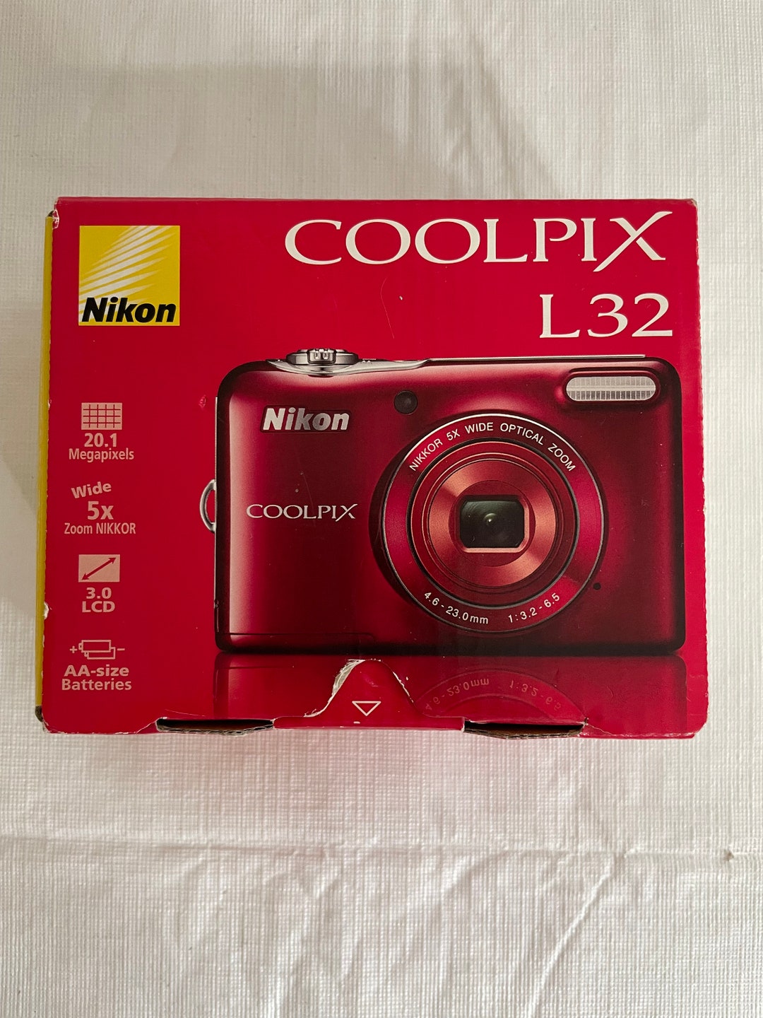 Open Box Nikon COOLPIX L32 Camera 20.1MP Camera RED Etsy