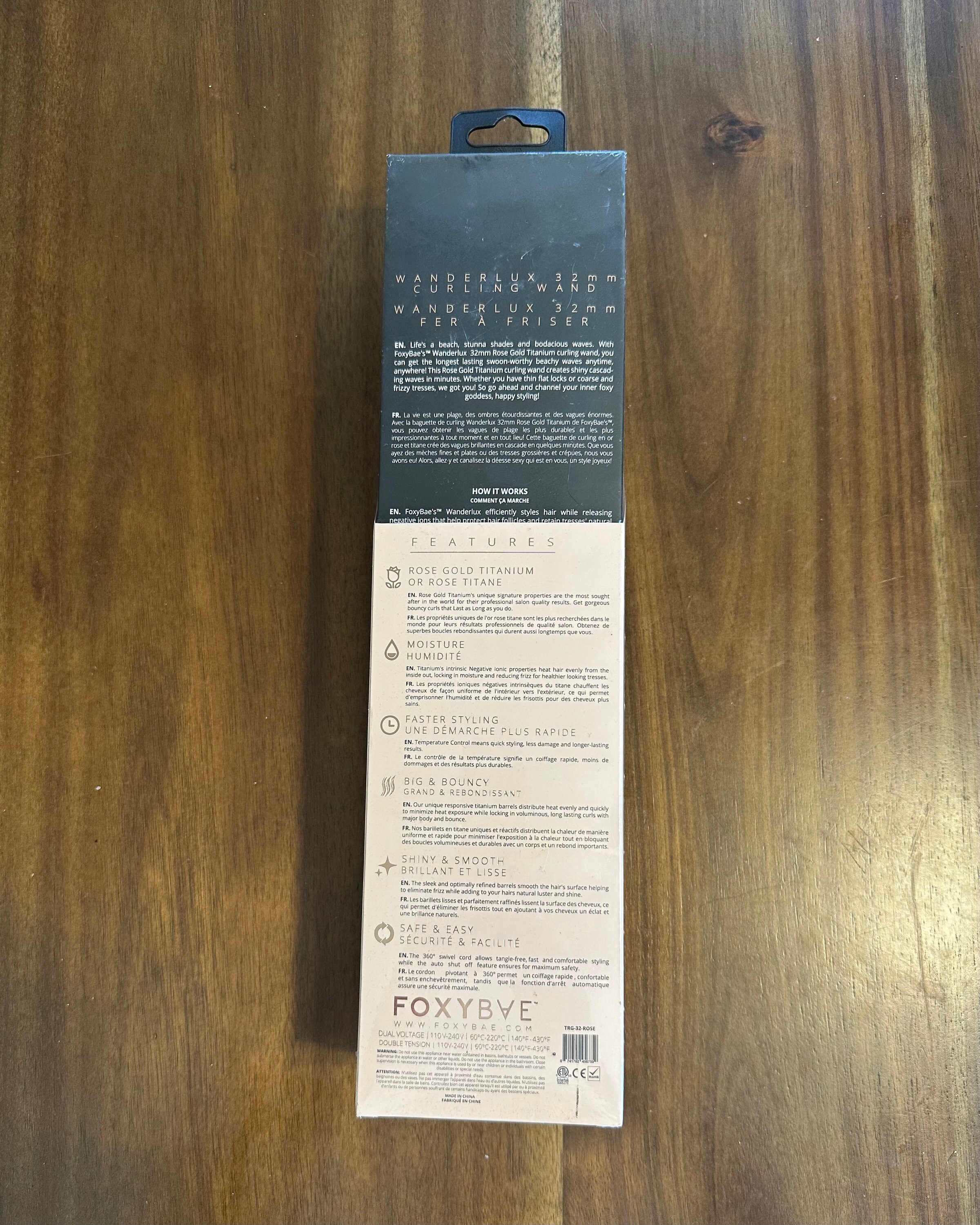 Foxybae wanderlux 32mm curling cheap wand