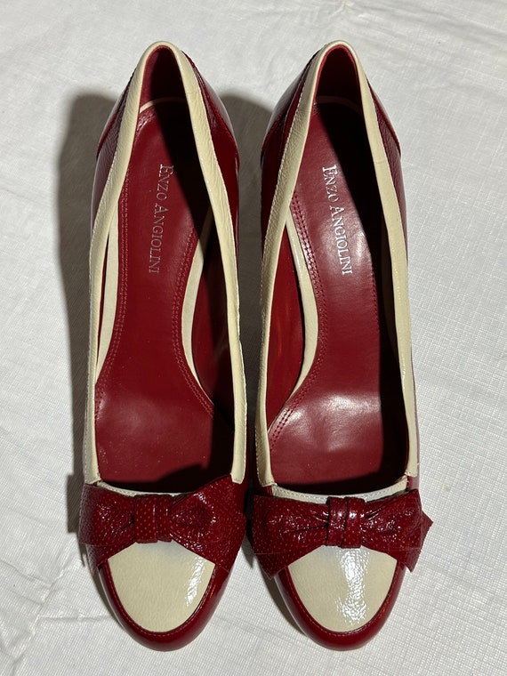 Escarpins Enzo Angiolini - Talon Stiletto 10cm - Cuir Verni Nude - Taille 9 US - Neuf Sans Boîte
