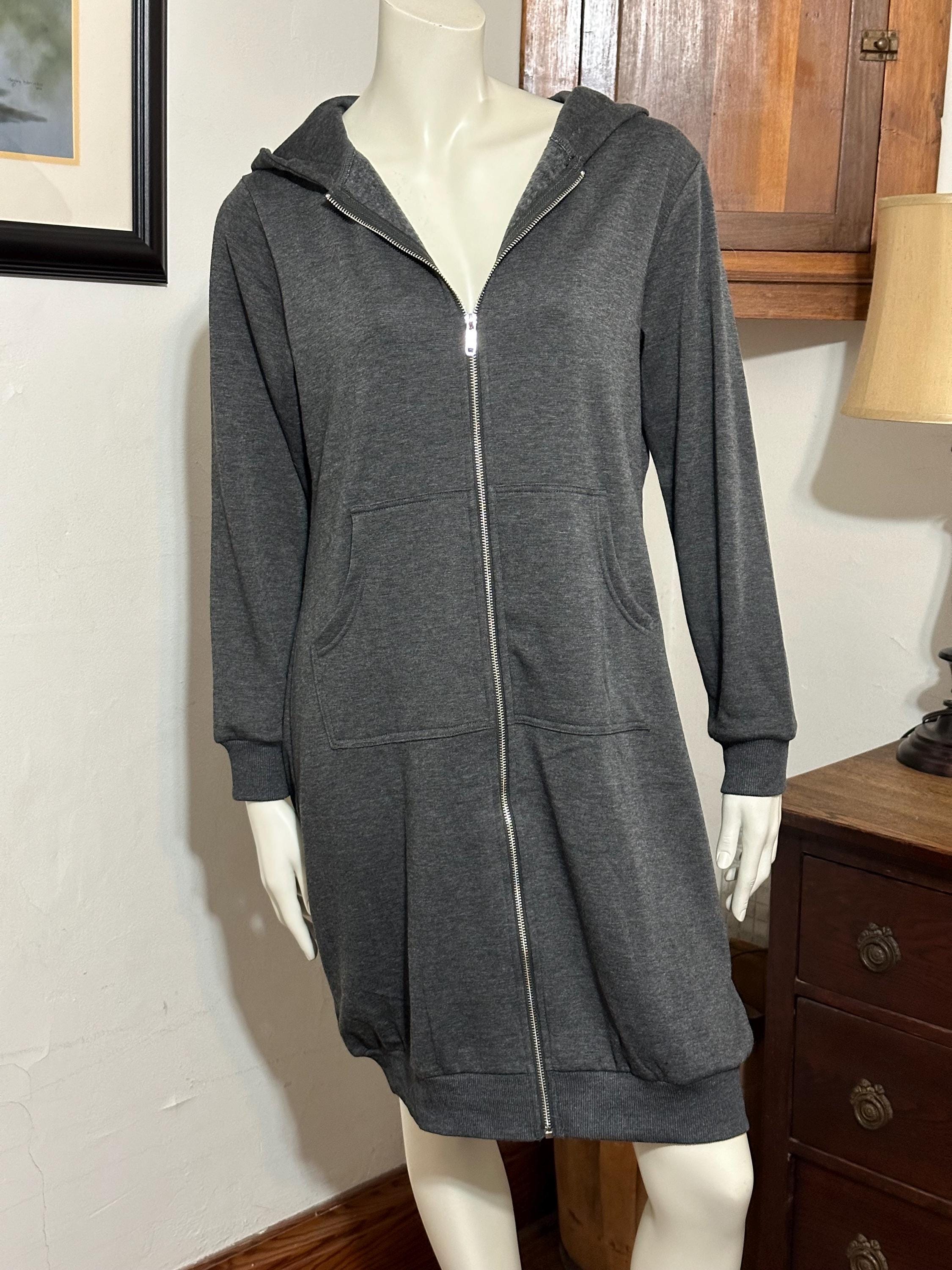 Elesol Long Zipped Hoodie Womens ELESOL Women's Long Hoodies Tunic