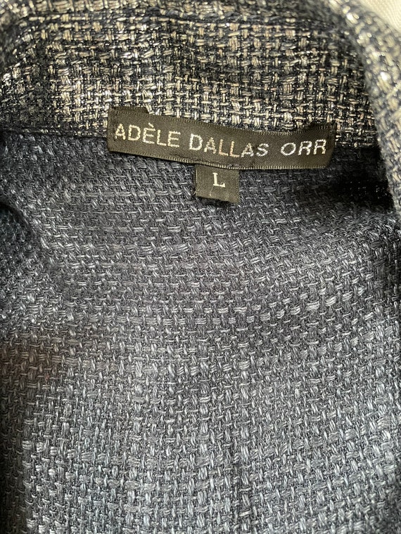 Adele Dallas Orr Navy & Silver Jacket - Size L - image 4