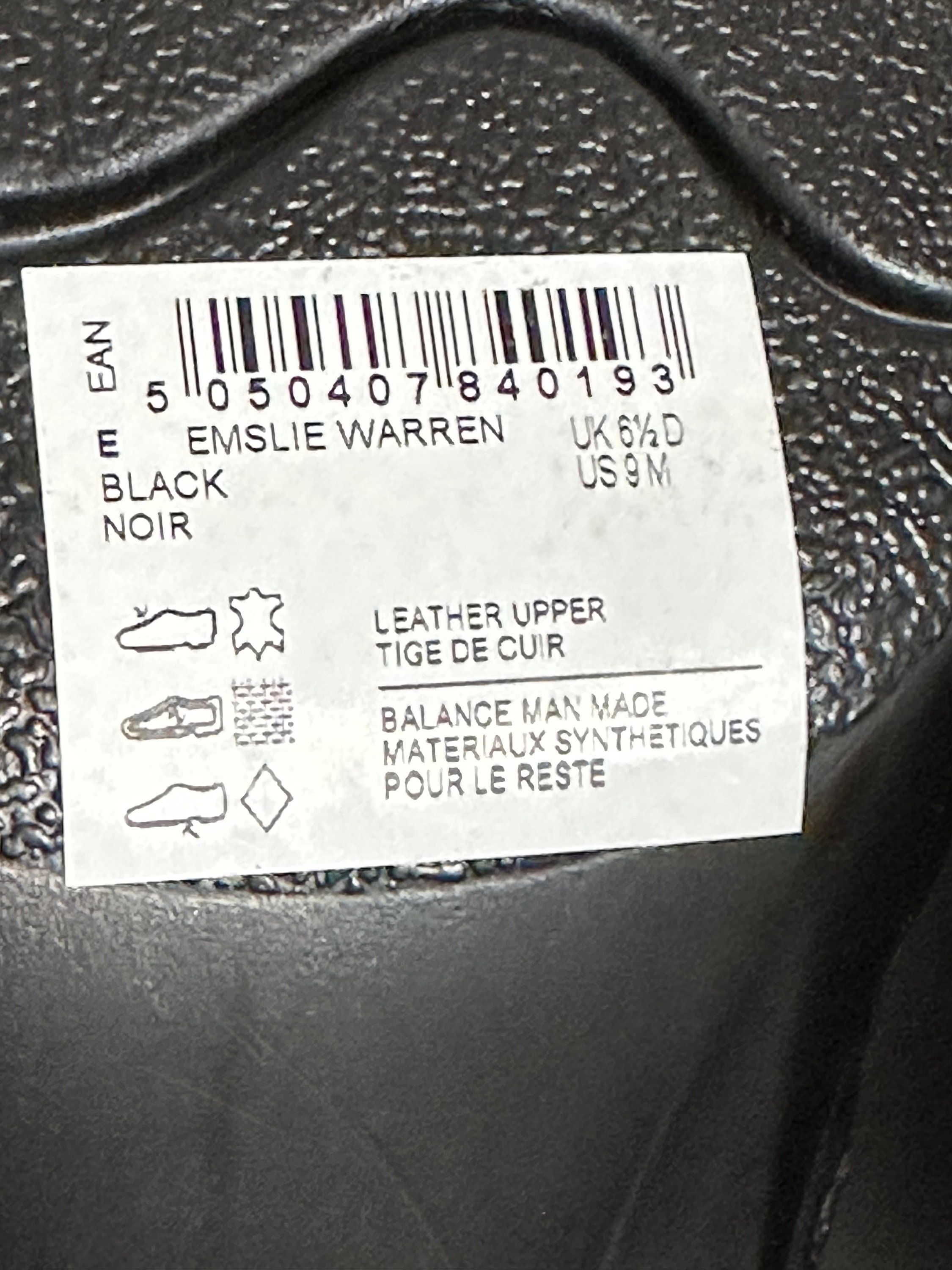 Clarks emslie warren black hot sale