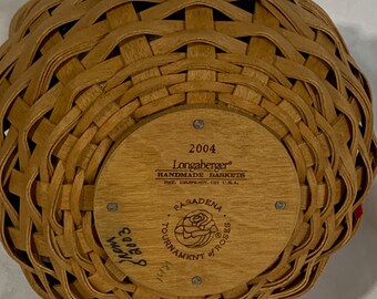 Longaberger Pasedena Tournament of Roses Basket - 2004 - Etsy