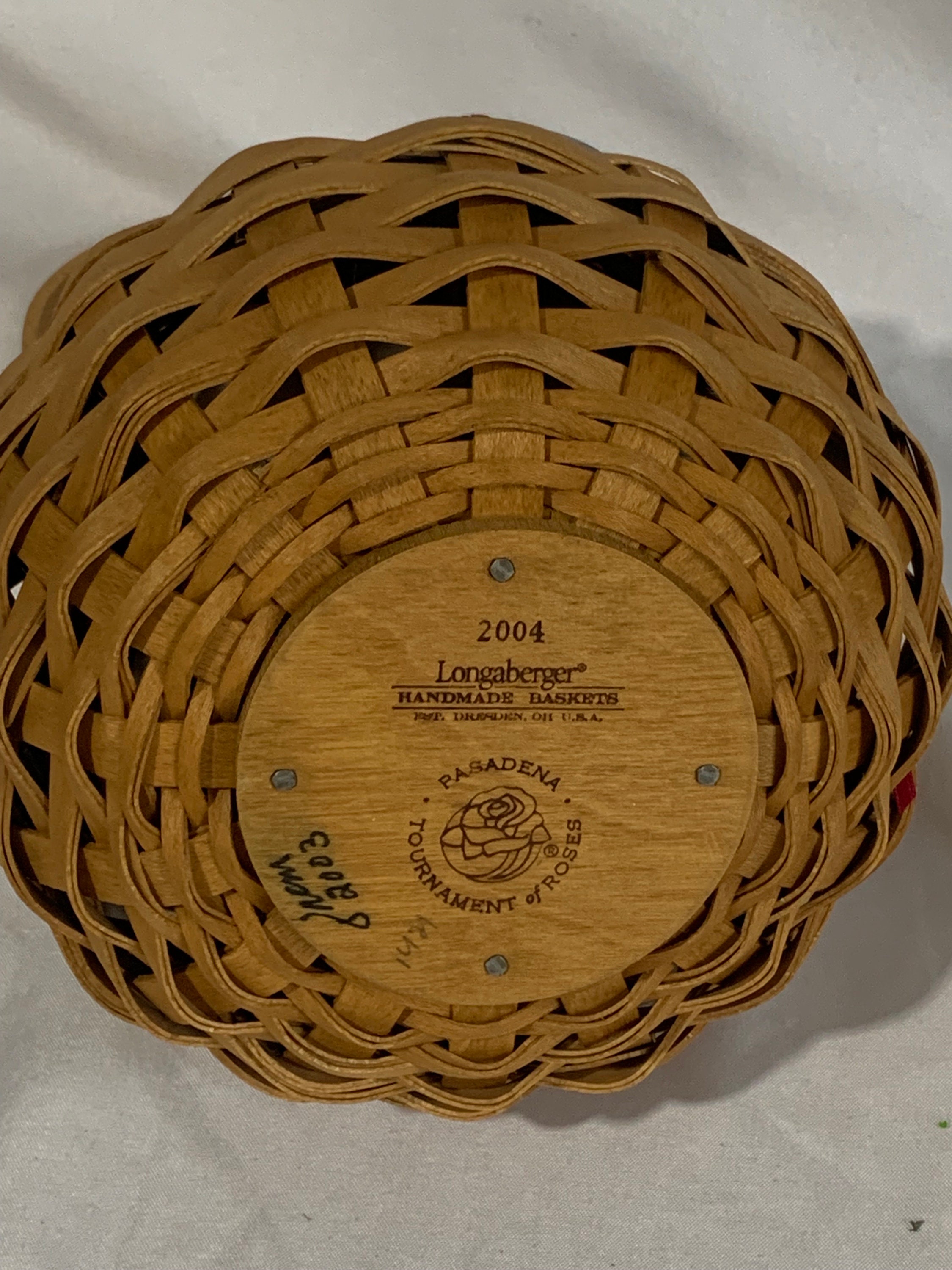 Longaberger Pasedena Tournament of Roses Basket - 2004 - Etsy