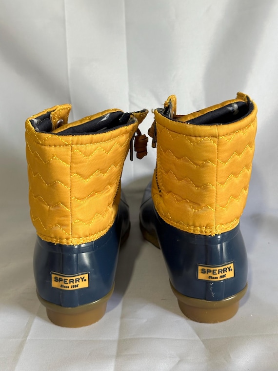 sperry duck boots yellow