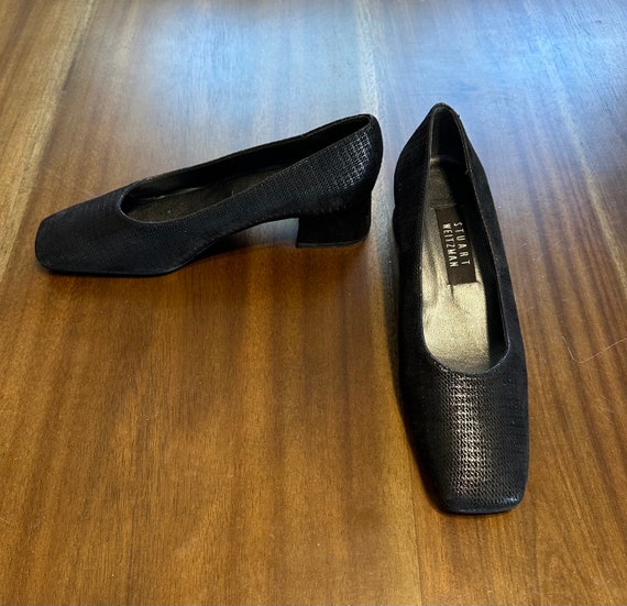 Stuart Weitzman Vintage Black Women's Low Heel Sh… - image 2