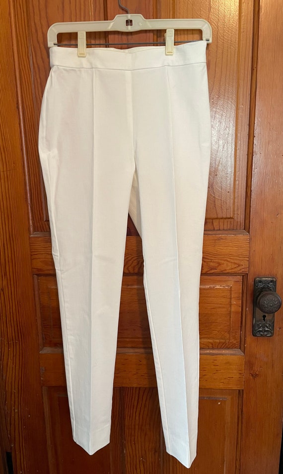 PER SE by Carlisle White Side Zip Pants size 0 - l