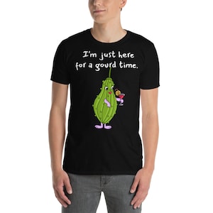Good time Gourd time Cocktail Fall Funny Humor Short-Sleeve Unisex T Shirt