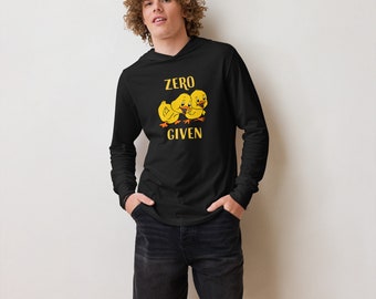 Zero Ducks Given Hooded long-sleeve tee