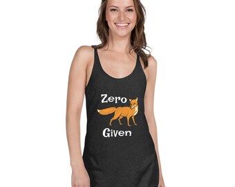 Women's Fox Tank Top, Nature Lover Shirt, Soft Racerback Fit