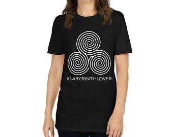 Triple spiral labyrinth #labyrinthlover Short-Sleeve Unisex T Shirt t-shirt