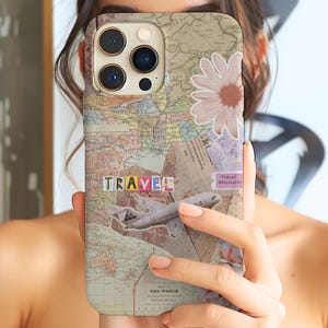 Collage Phone Case, Wanderlust Cellphone Case, Travel Phone Cases, Adventure iPhone Cases, Protective Cover, Trendy Smartphone Case