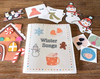 Winter Circle Time Song Bundle, Winter Preschool Curriculum, Pre K Curriculum, Early Childhood
