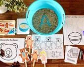 Goldilocks and the Three Bears Fine Motor Activities, Fairy Tale Theme Printables, Preschool Curriculum, Kindergarten