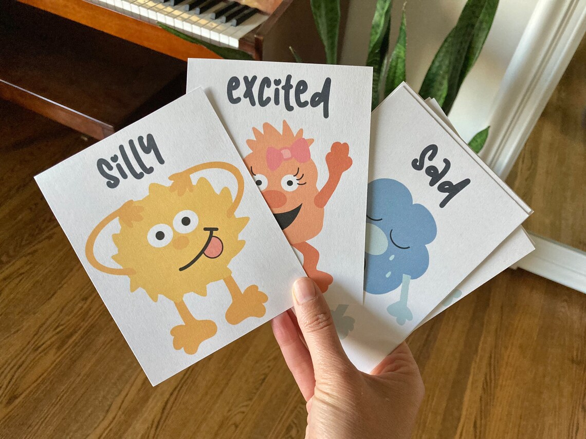 Monster Emotion Printable Activities Preschool Music Emotion - Etsy