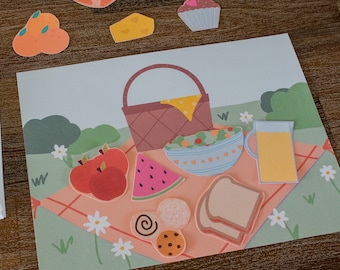 Picnic Circle Time Song and Activity Pack, Spring and Summer Preschool Printable Activities, Kindergarten