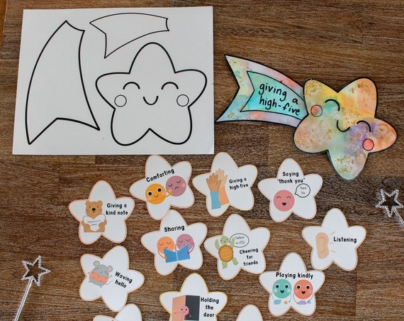 Kindness Stars Craft Activity, This Little Light of Mine, Acts of Kindness, Social Emotional, Classroom Display, World Kindness Day