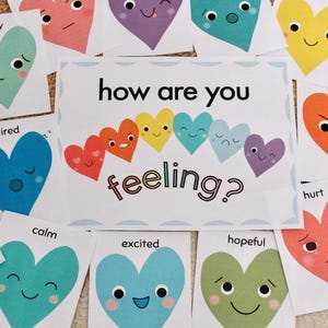 Heart Emotion Flashcards, Emotion Preschool Printables, Social Emotional Learning, Emotional Regulation, Preschool Decor