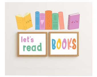 Reading Corner Printable Classroom Display, Book Nook Classroom Decor, Let’s Read Books