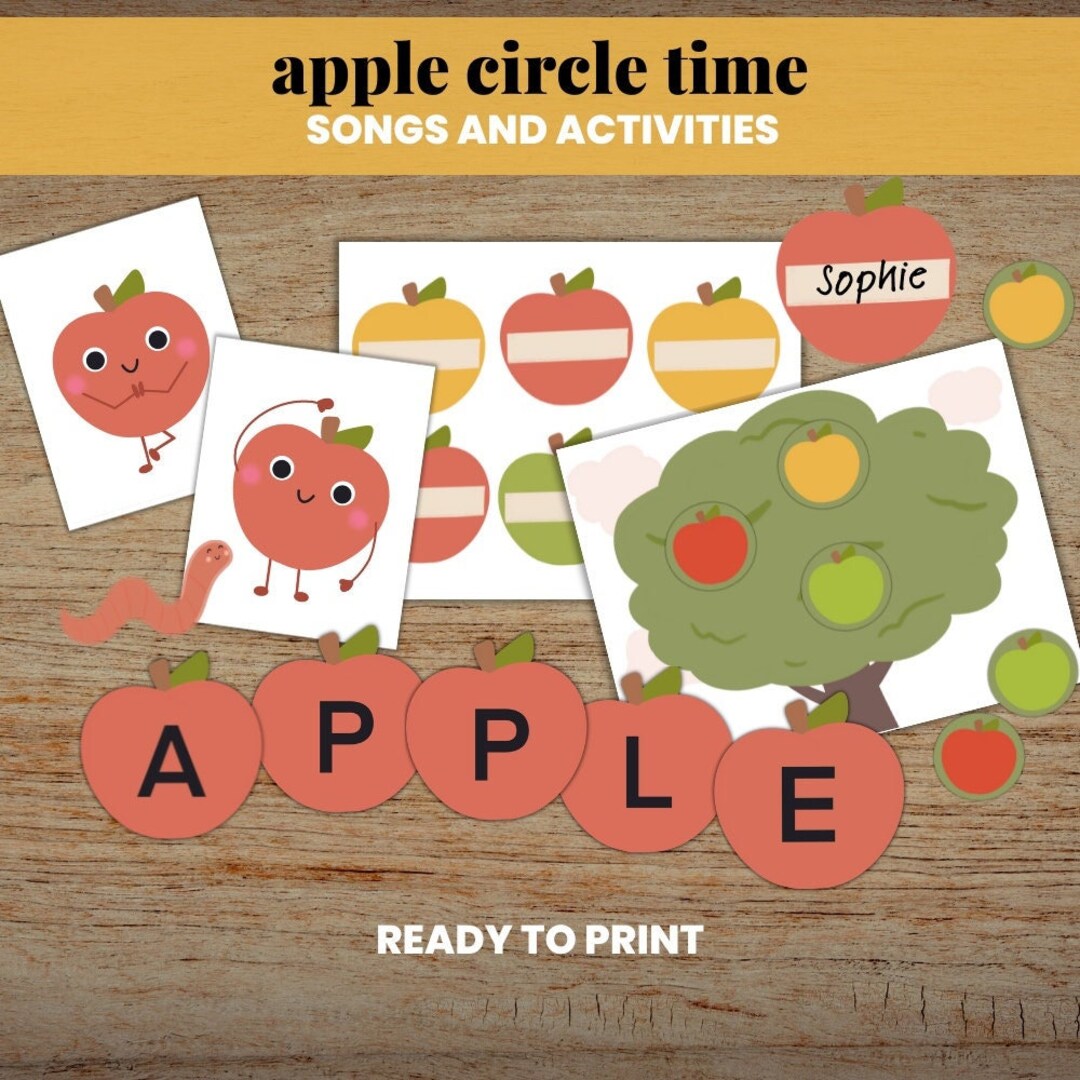 Apple Circle Time Activities, Preschool Autumn Activities, Preschool Music, Creative Play