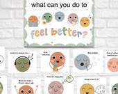 Coping Skills Cards for Kids, Anxiety Coping Skills Cards, Social Emotional, Mindfulness Cards, Calm Down Corner