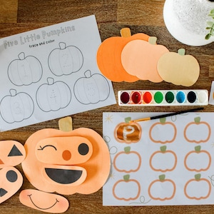 Actividades imprimibles de calabazas, actividades imprimibles de otoño para preescolar y jardín de infantes, imprimibles con temática de otoño para niños, preescolar de Halloween imagen 2