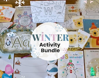 Winter Activity Bundle, Preschool Curriculum, Snow Crafts and Activities, Circle Time, Morning Basket