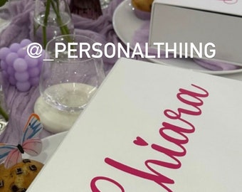 Personalisierte Geschenkbox mit Namen - Brautbox - Jga Geschenk - Geburtstagsgeschenk - Muttertag - Geschenkverpackung - Trauzeugin