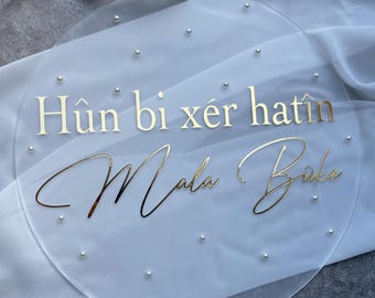 White door sign | Welcome sign | Personalized door decoration | Door decoration | Welcome baby | Gelin Evi | Mala buke