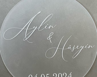 Carpas de mesa personalizadas • Tarjetas de lugar • Decoraciones de boda • Cartel de bienvenida • Mesa de recepción • Kiz evi Naz evi