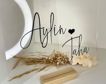 Personalized Table Signs • Place Cards • Wedding Decorations • Welcome Sign • Reception Board • Kiz evi Naz evi