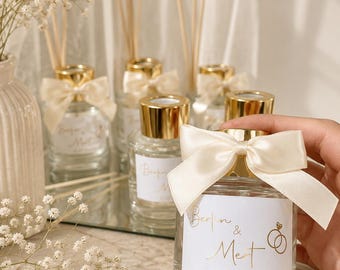Personalized party favors, personalized packaged diffusers for self-filling, personalized party favors