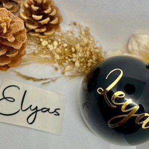 Stickers for Christmas balls personalized with name - Christmas tree balls personalized - personalized Christmas gift