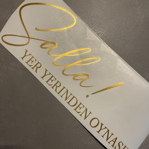 Pegatinas para letreros de Mendil • Pegatinas para mesas de boda • Salla yer yerinden oynasin • Pegatinas • Pegatinas para espejos