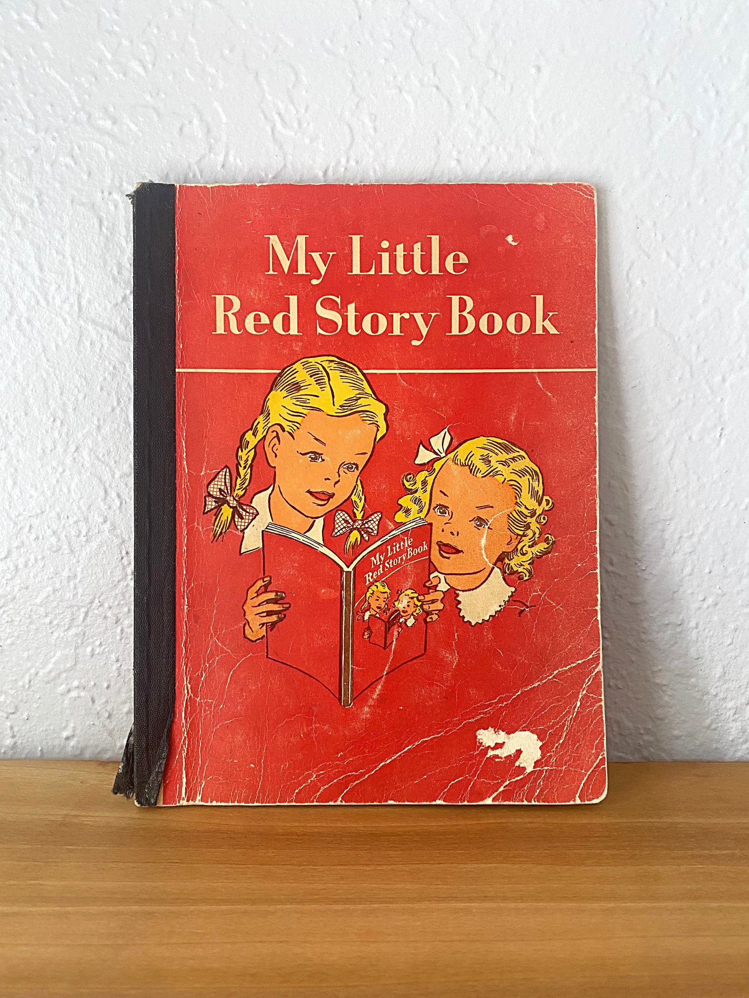My Little Red Story Book, Vintage School Reading Book, 1940's Book