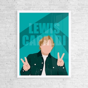 Lewis Capaldi Digital Print Poster/Wall Art