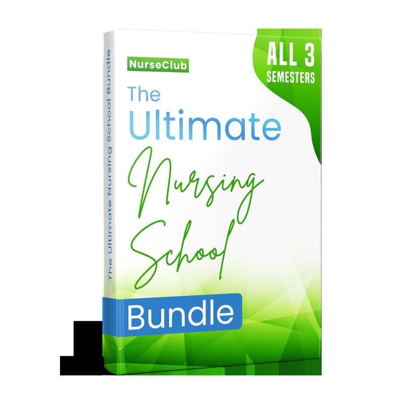 The Ultimate Nursing School Bundle Nursing Study Guide Etsy
