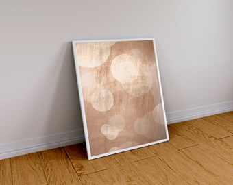 Peach Color Bubbles | Digital Wall Art | Wall Decor | Printable Art | Digital Prints | Home, Office & Dorm Room Decor