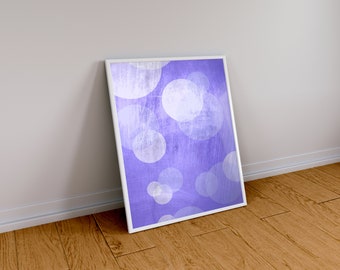 Purple Color Bubbles | Digital Wall Art | Wall Decor | Printable Art | Digital Prints | Home, Office & Dorm Room Decor
