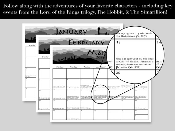 Lord of the Rings Calendar Printable Calendar Today in Middle Earth Calendar Good Notes Calendar 2024 Calendar Instant Download - Etsy Lord of the Rings Calendar Printable Calendar Today in Middle Earth Calendar Good Notes Calendar 2024 Calendar Instant Download - Etsy
