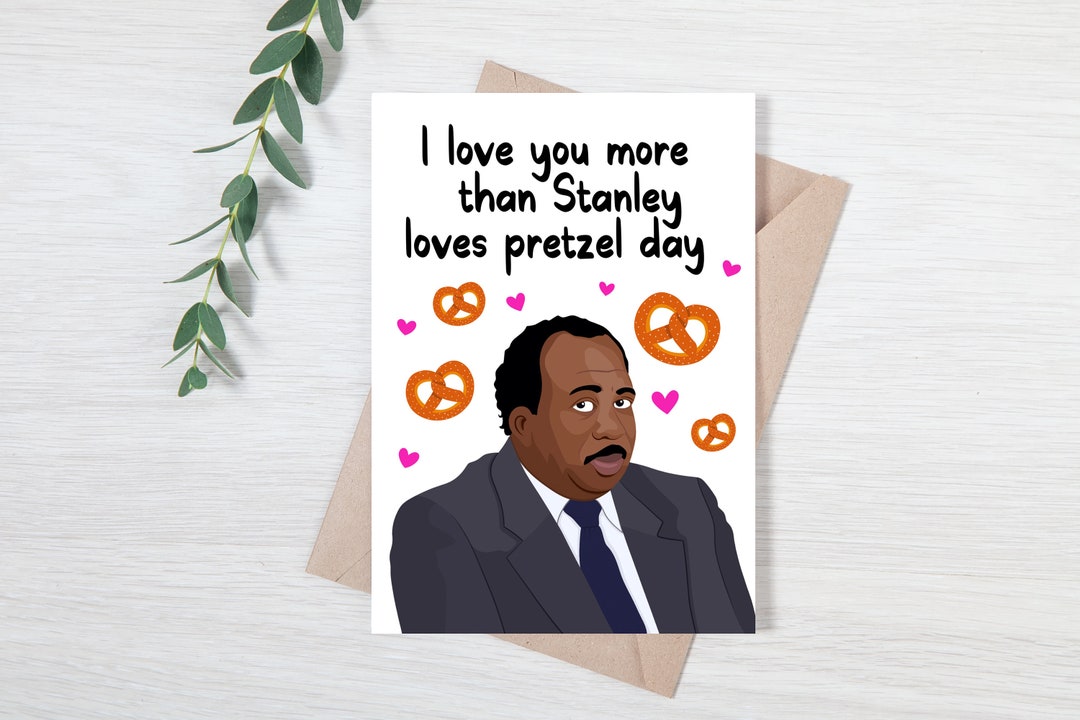 The Office Valentines Day Card Funny Stanley Hudson Valentine Print ...