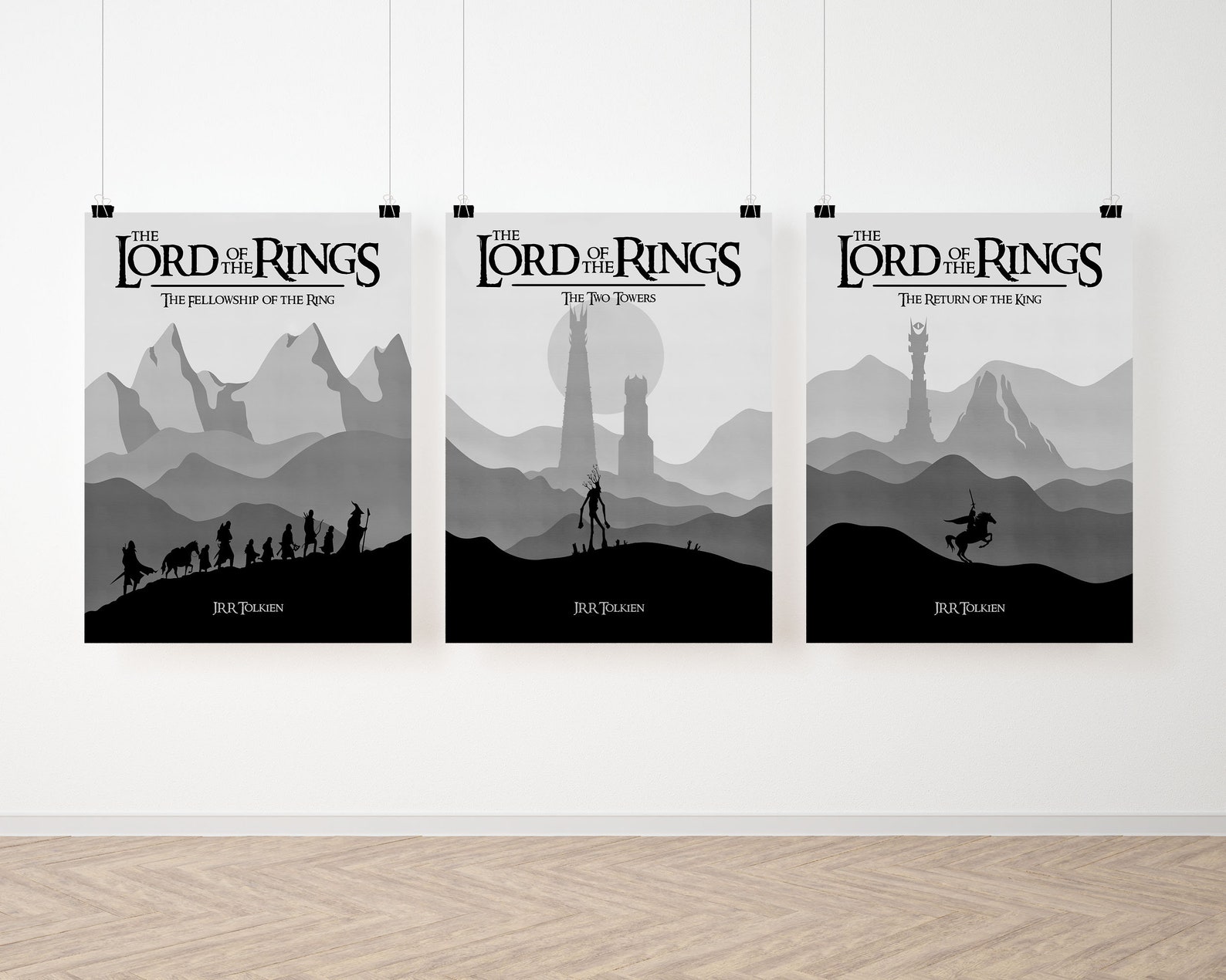 Lord of the Rings Poster Set Tolkien Print Middle Earth - Etsy