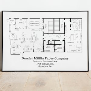 Office” layout of Dunder Mifflin paper products - Maps on the Web