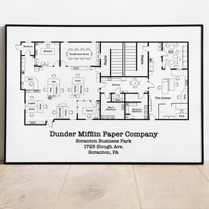 Office” layout of Dunder Mifflin paper products - Maps on the Web