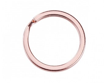 Keychain & Keyring Circle Ring Rose Gold Tone 25mm Dia